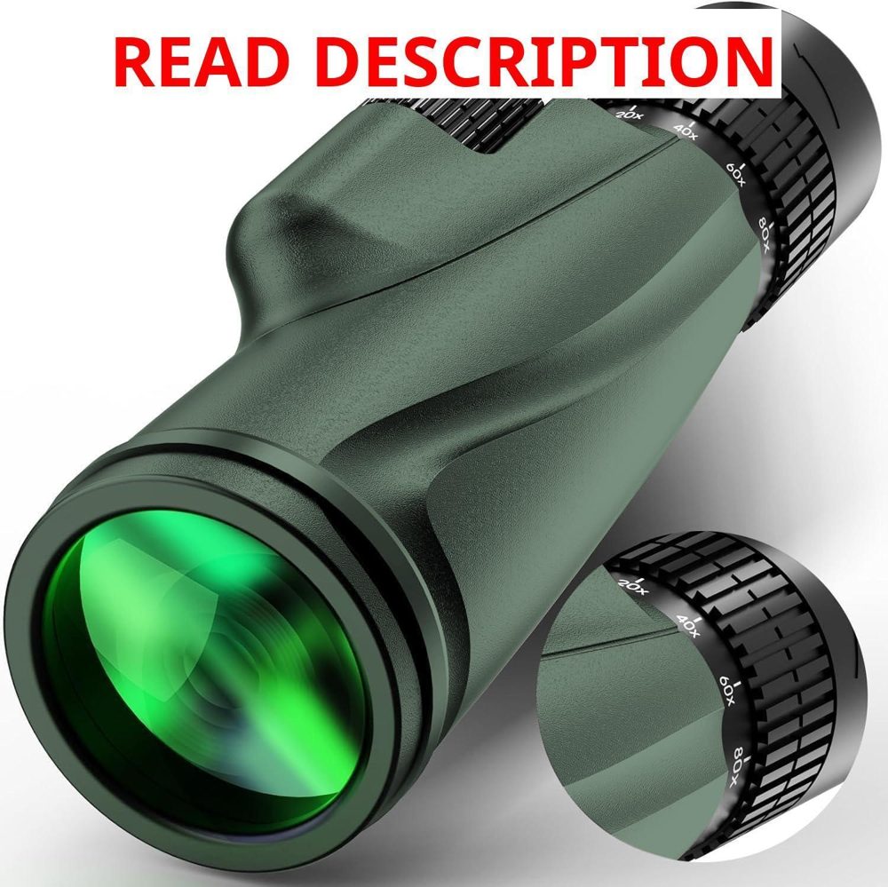 Monocular Telescope 80x100 with Tripod Green