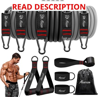 HPYGN Resistance Bands with Handles