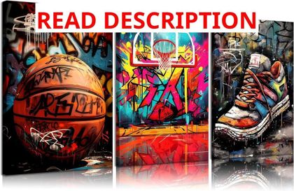 GKQNMU Boys Basketball Wall Art 12x16in