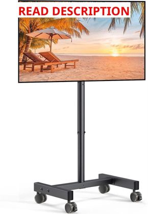 Perlegear Rolling TV Stand for 13-50" TVs