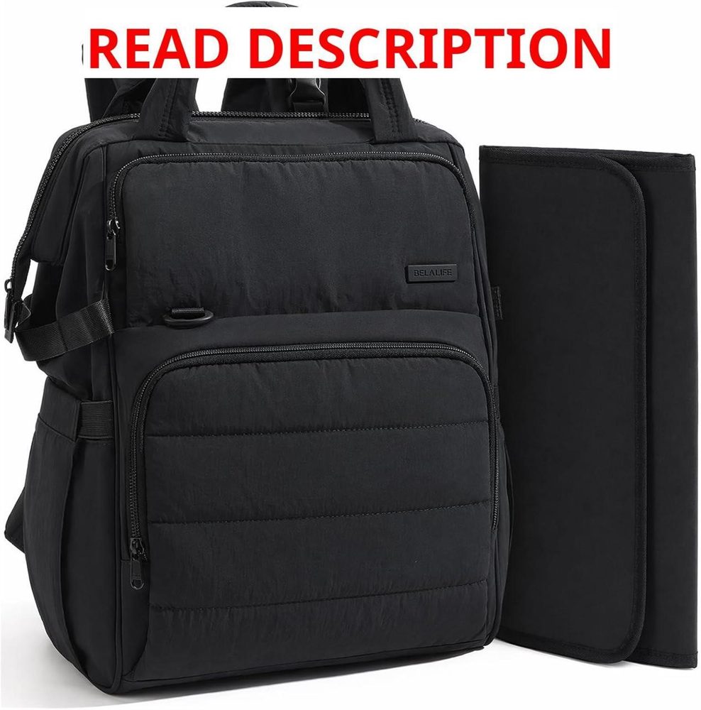 BELALIFE Diaper Backpack with Changing Pad