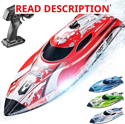 BEZGAR RC Boat 12" 25 KPH TX126 Red