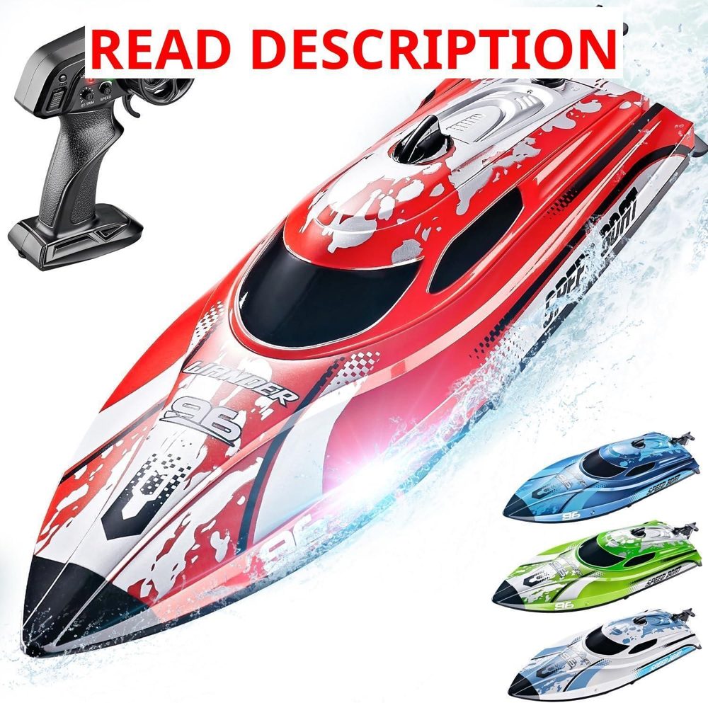 BEZGAR RC Boat 12" 25 KPH TX126 Red