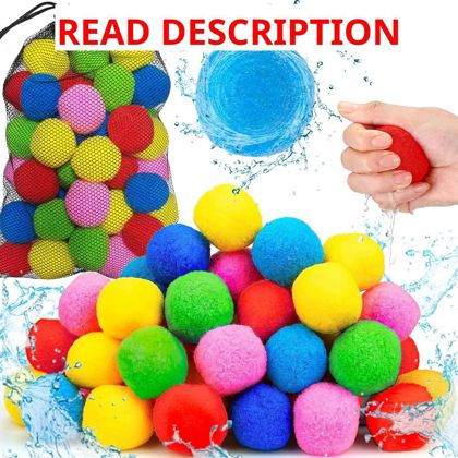 Jishi 36pcs Reusable Water Balloons Quick Fill