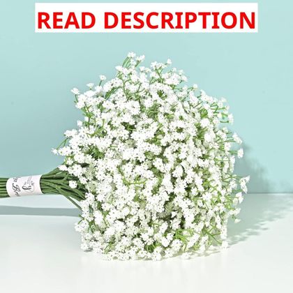 Yastouay Baby's Breath Artificial 12Pcs