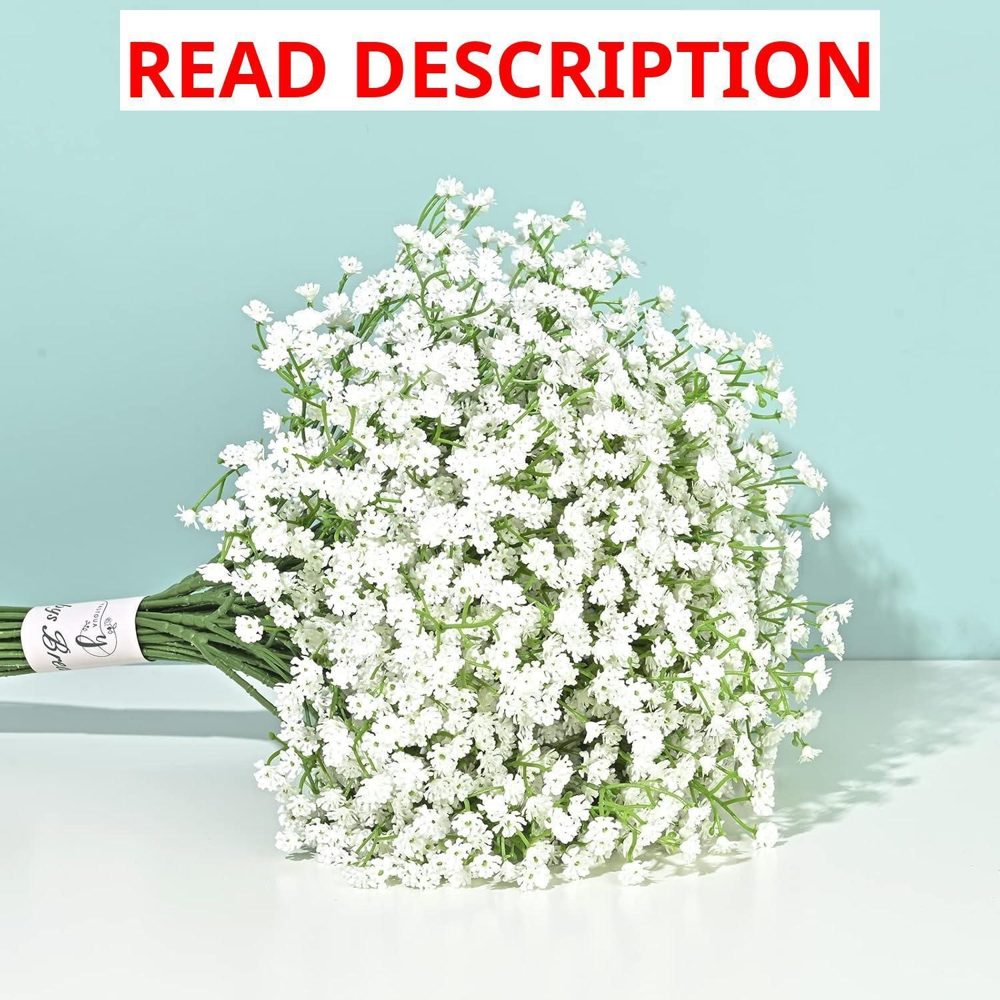 Yastouay Baby's Breath Artificial 12Pcs