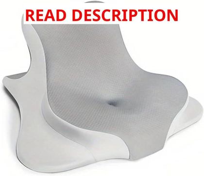 Reading Pillow: Memory Foam Wedge Gray