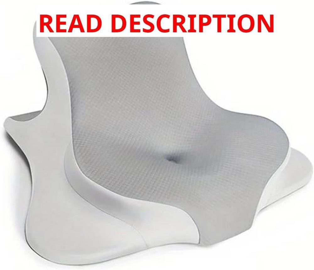 Reading Pillow: Memory Foam Wedge Gray