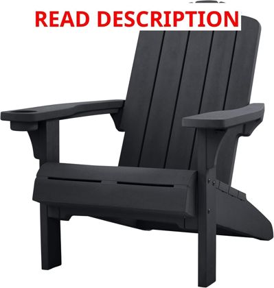 Keter Kiawah Adirondack Chair Graphite