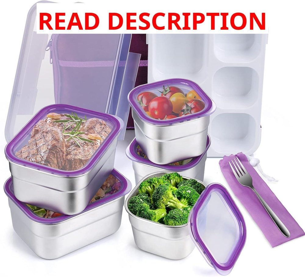 DaCool Kids Bento Lunch Box Purple