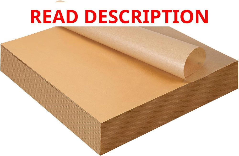 300Pcs Unbleached Parchment Paper Sheets 12x12