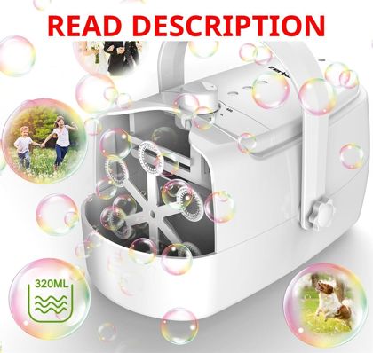 Bubble Machine: 18k+ Bubbles/min Plug/Battery