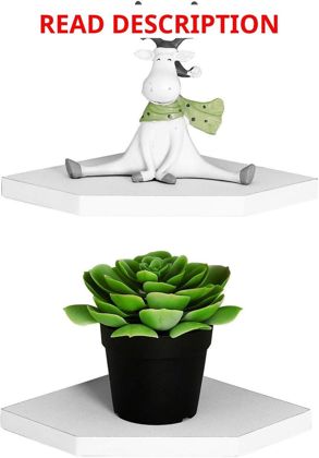 WELLAND 7-Inch Floating Corner Shelves (2)