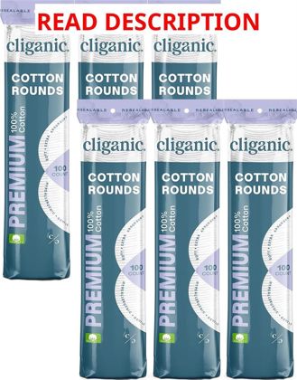 Cliganic Premium Cotton Rounds (600)