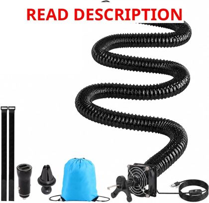 Car AC Vent Extender Hose 10 FT
