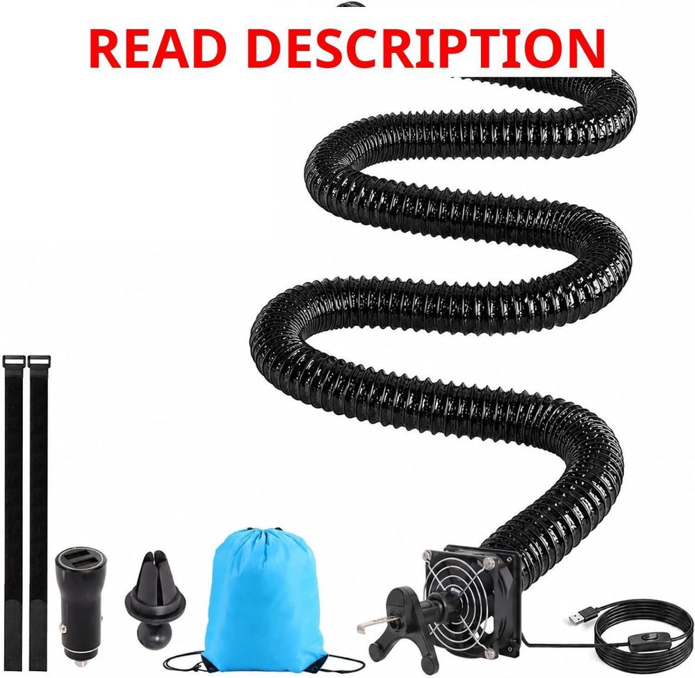 Car AC Vent Extender Hose 10 FT