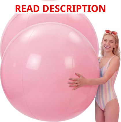 Tradder 2 Pcs 60" Giant Inflatable Beach Ball