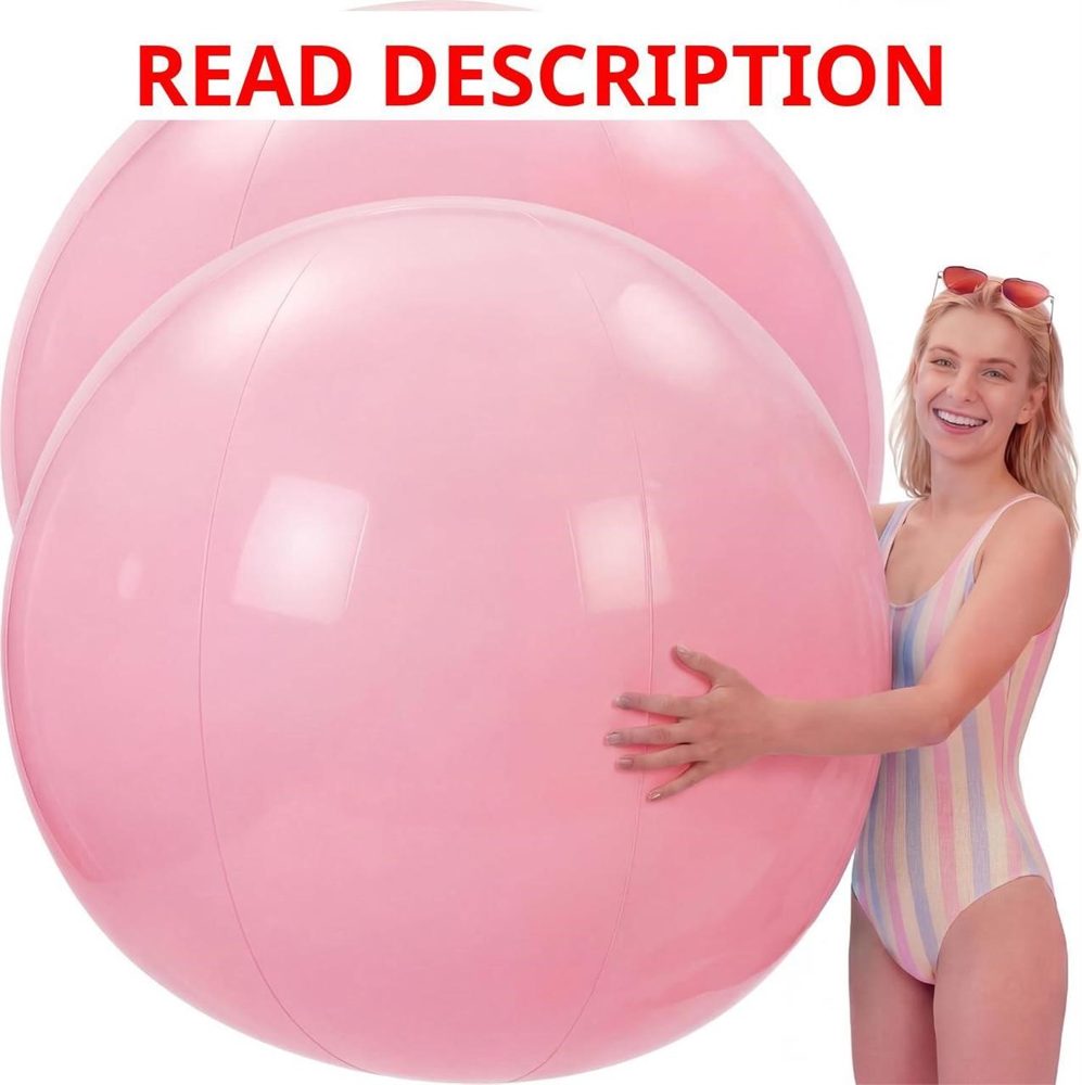 Tradder 2 Pcs 60" Giant Inflatable Beach Ball