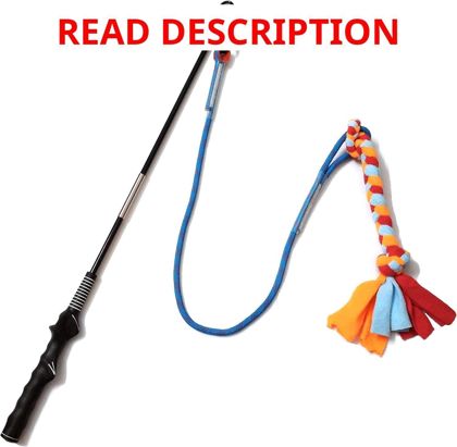 Interactive Flirt Pole Toy for Dogs Blue/Red