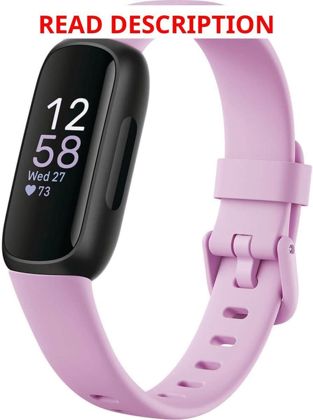 Fitbit Inspire 3 Health Tracker - Lilac/Black