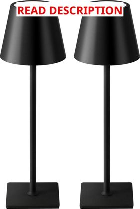 KDG 2-Pack Cordless Table Lamp 5000mAh