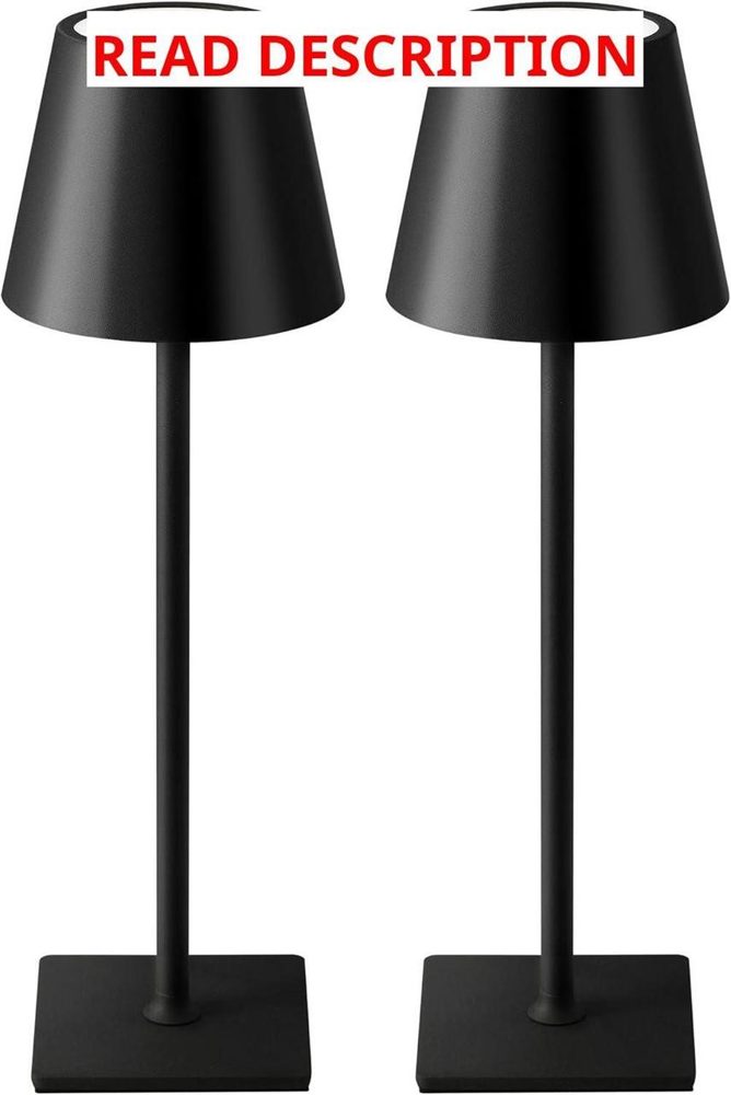 KDG 2-Pack Cordless Table Lamp 5000mAh
