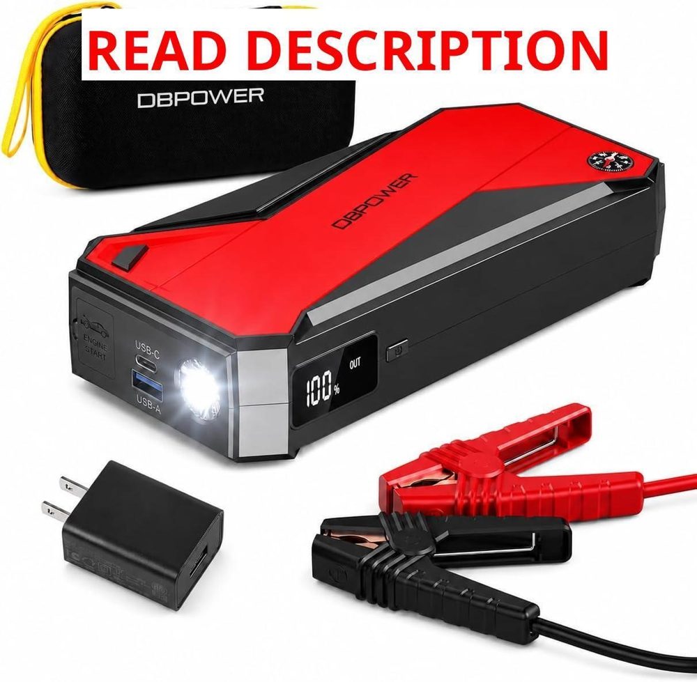 DBPOWER 3000A Jump Starter 18000mAh