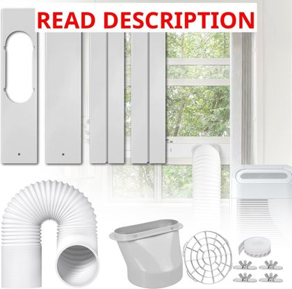 Portable AC Window Kit: 5.9" Hose 59" Length