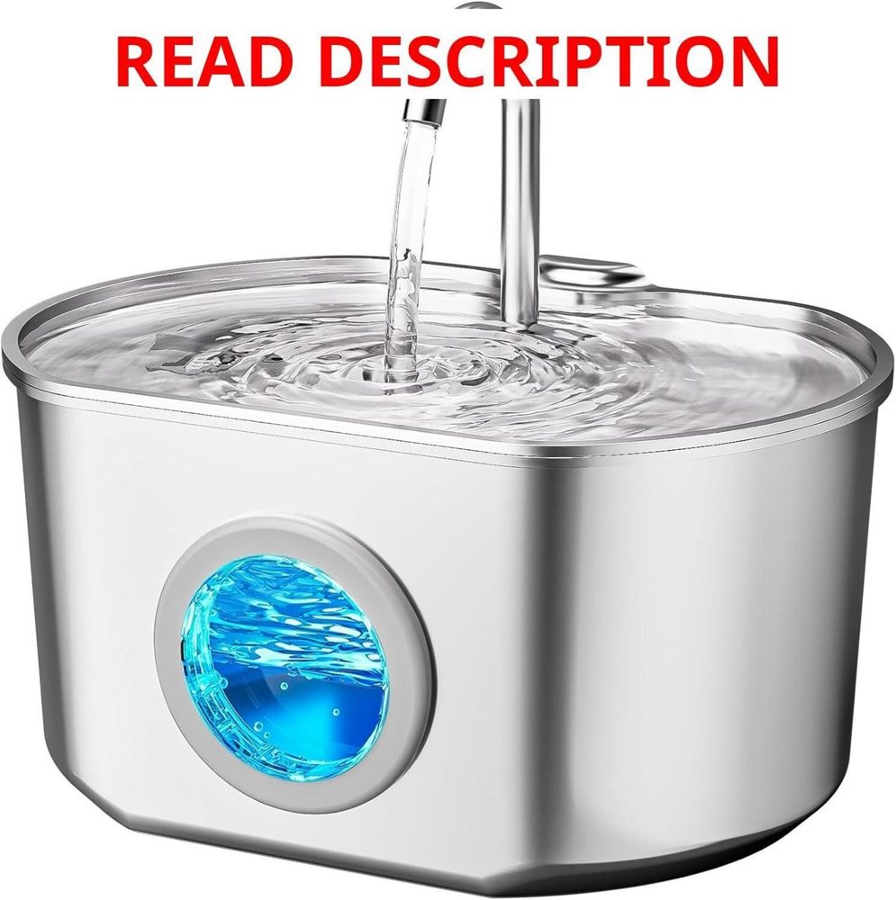 Cat Water Fountain Stainless Steel 74oz/2.2L