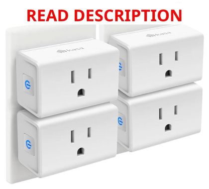 Kasa Smart Plug Mini 15A 4-Pack White