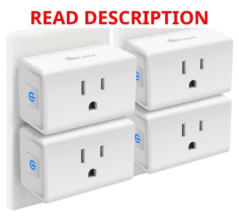 Kasa Smart Plug Mini 15A 4-Pack White