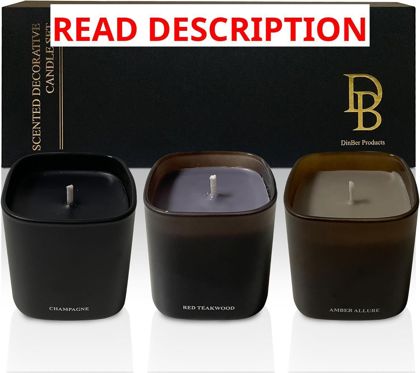 Candle Gift Set 3 Soy Candles 50+ Hrs