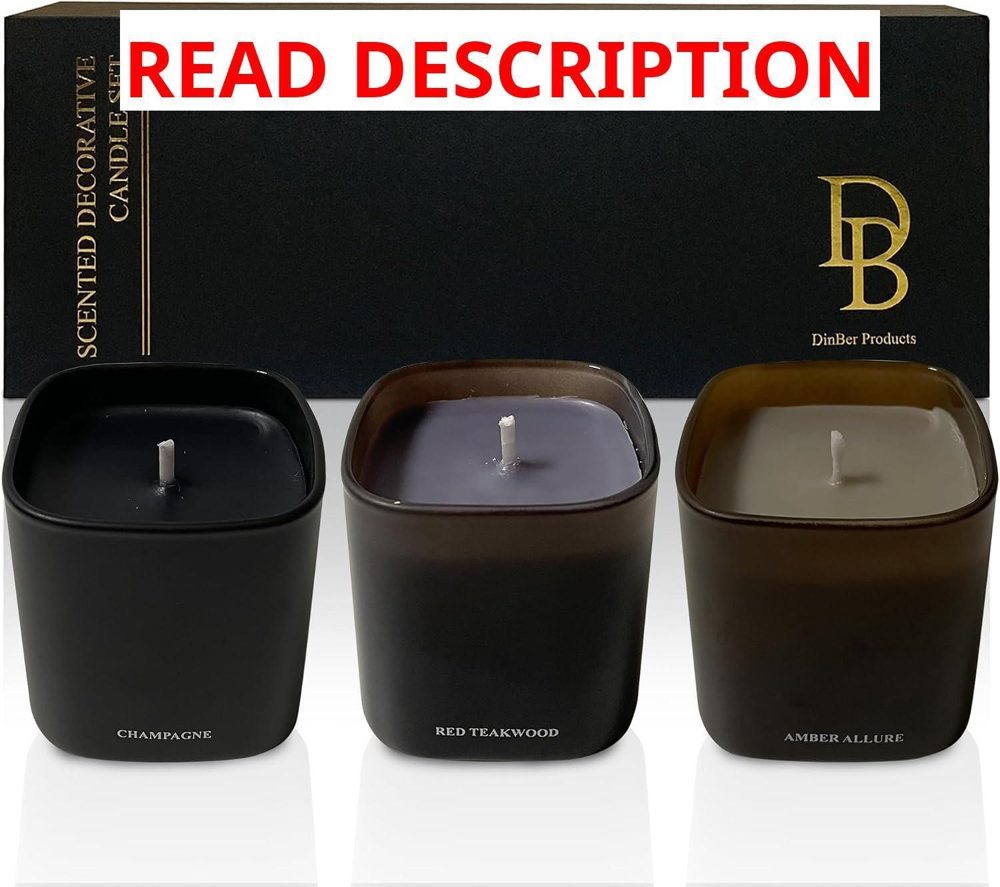 Candle Gift Set 3 Soy Candles 50+ Hrs
