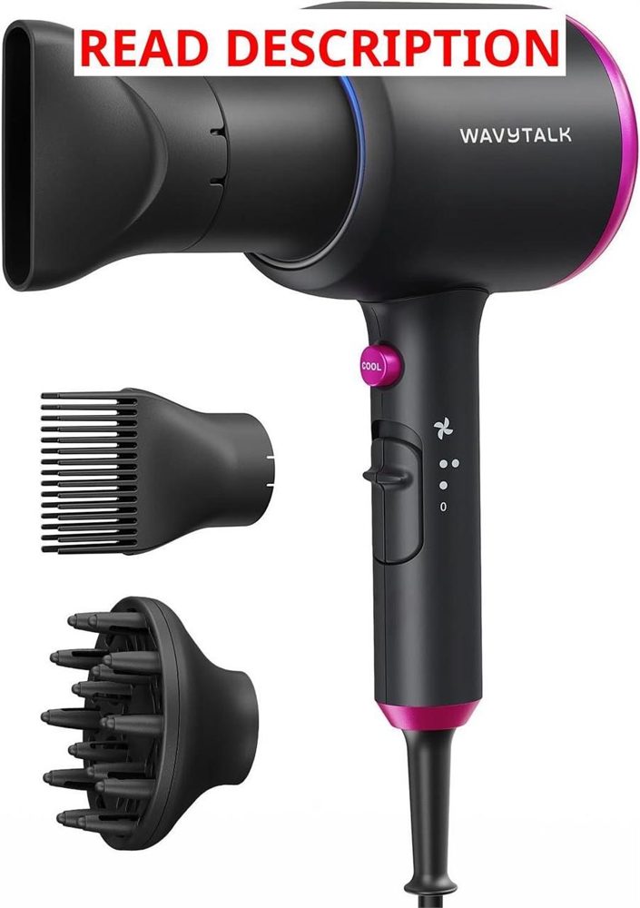 Wavytalk Ionic Hair Dryer with Diffuser 1875W