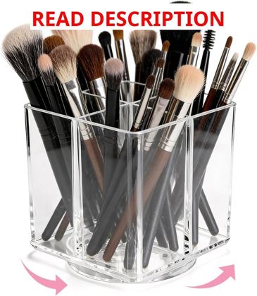 Acrylic Makeup Brush Holder Clear Organizer