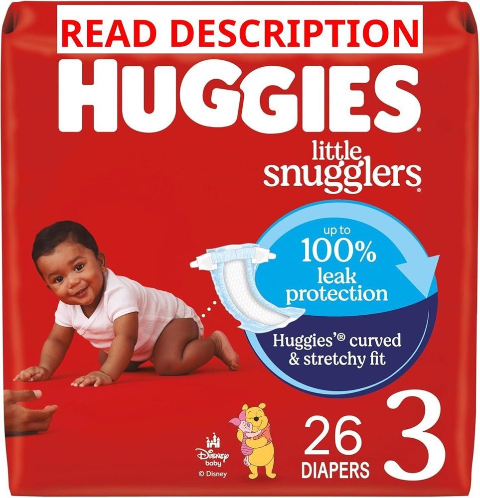 Huggies Size 3 Little Snugglers Diapers 26 ct