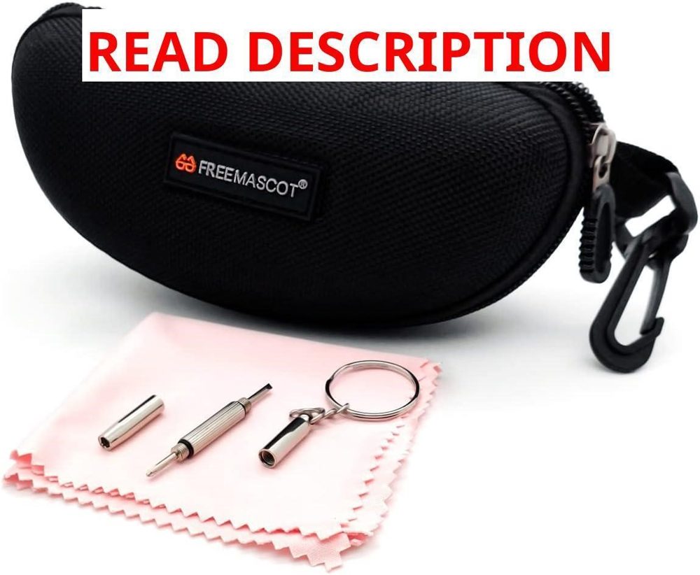 FreeMascot Sunglasses Case with Zipper