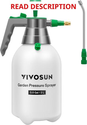 VIVOSUN Garden Sprayer 0.5Gal 2L Nozzle