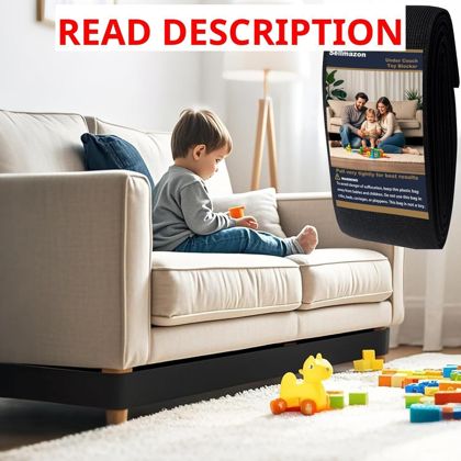Under Couch Blocker for Kids & Pets 3" x 123"