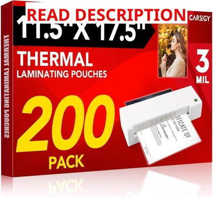 CAREGY 200 Pack Laminating Sheets 11x17