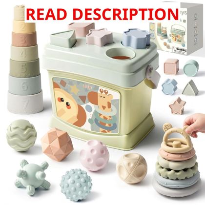 Baby Toys 6-12 Months: Shape Sorter & Stacks
