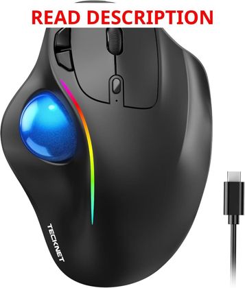 TECKNET Pro Wireless Trackball Mouse BT