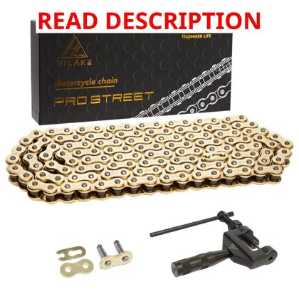 428H Motorcycle Chain 122 Links Heavy Duty