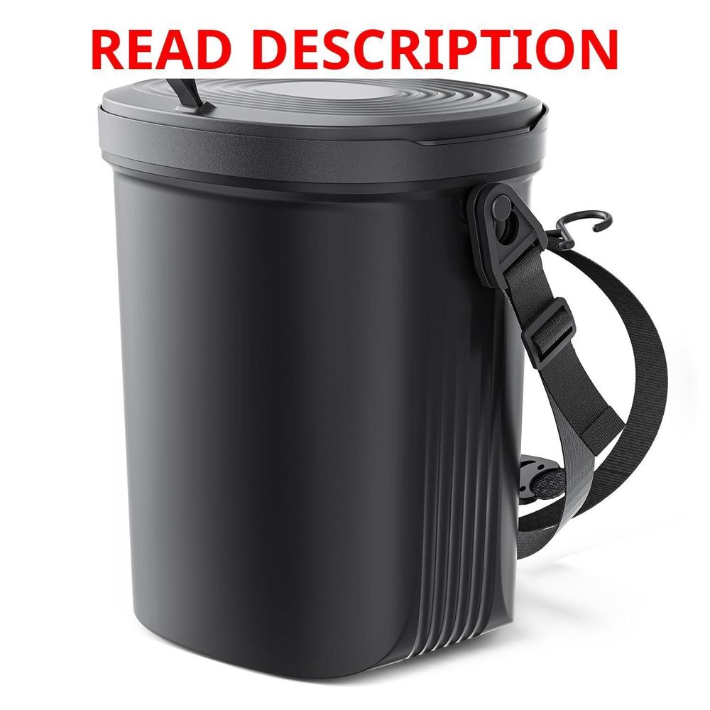 Waretary Car Trash Can Leakproof Bin 2 gal