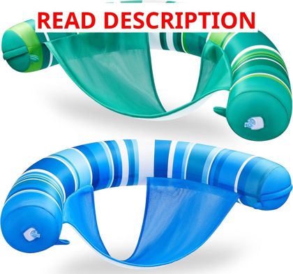Sloosh Inflatable Pool Floats Chairs 2-Pack