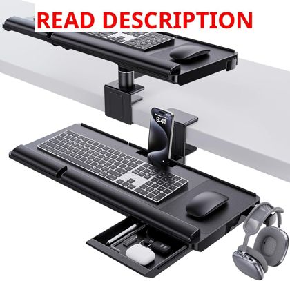 Klearlook Adjustable Keyboard Tray 24.4x10"