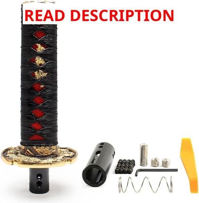 Katana Shift Knob for Cars 15cm Black&Red