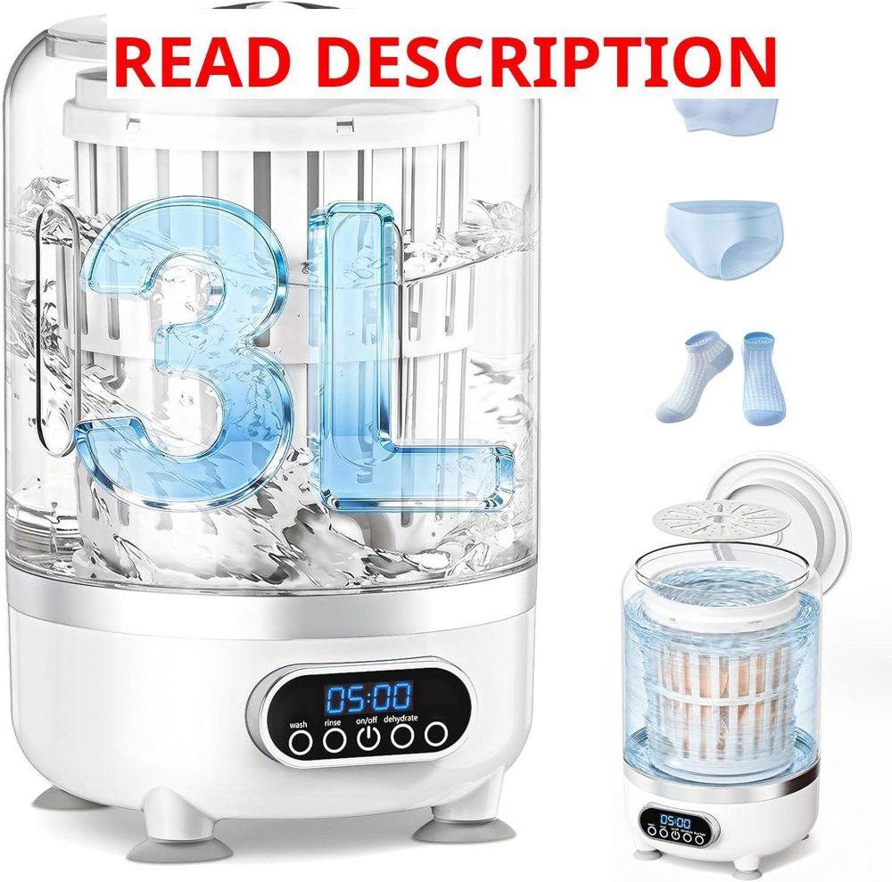 3L Cordless Portable Mini Washer Rechargeable