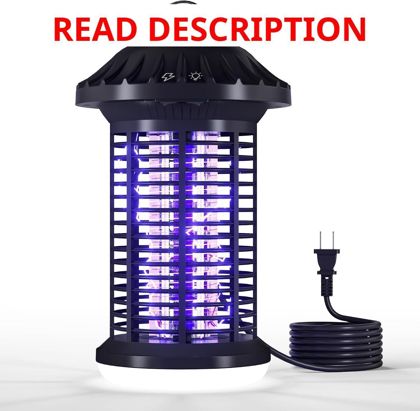 Bug Zapper Indoor & Outdoor 4200V Black