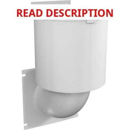 Dryer Vent Cover 4" (White) UV Resistant